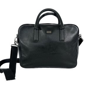 Ted Baker Black Soft Pebbled Leather Briefcase